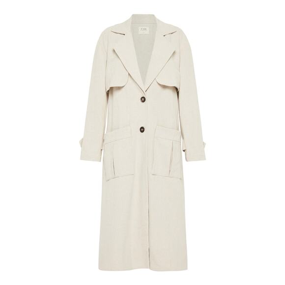 St Agni Neda Trench Coat - M - Natural